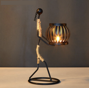 Native Abstract Candle Holder