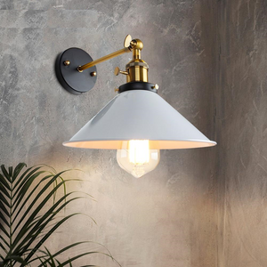 White Industrial Wall Lamp