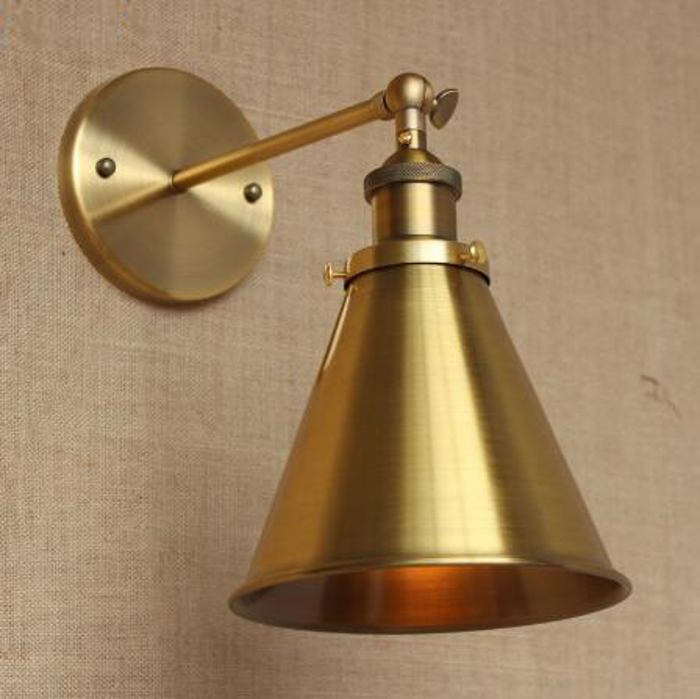 Linus Vintage Plated Wall Lamp