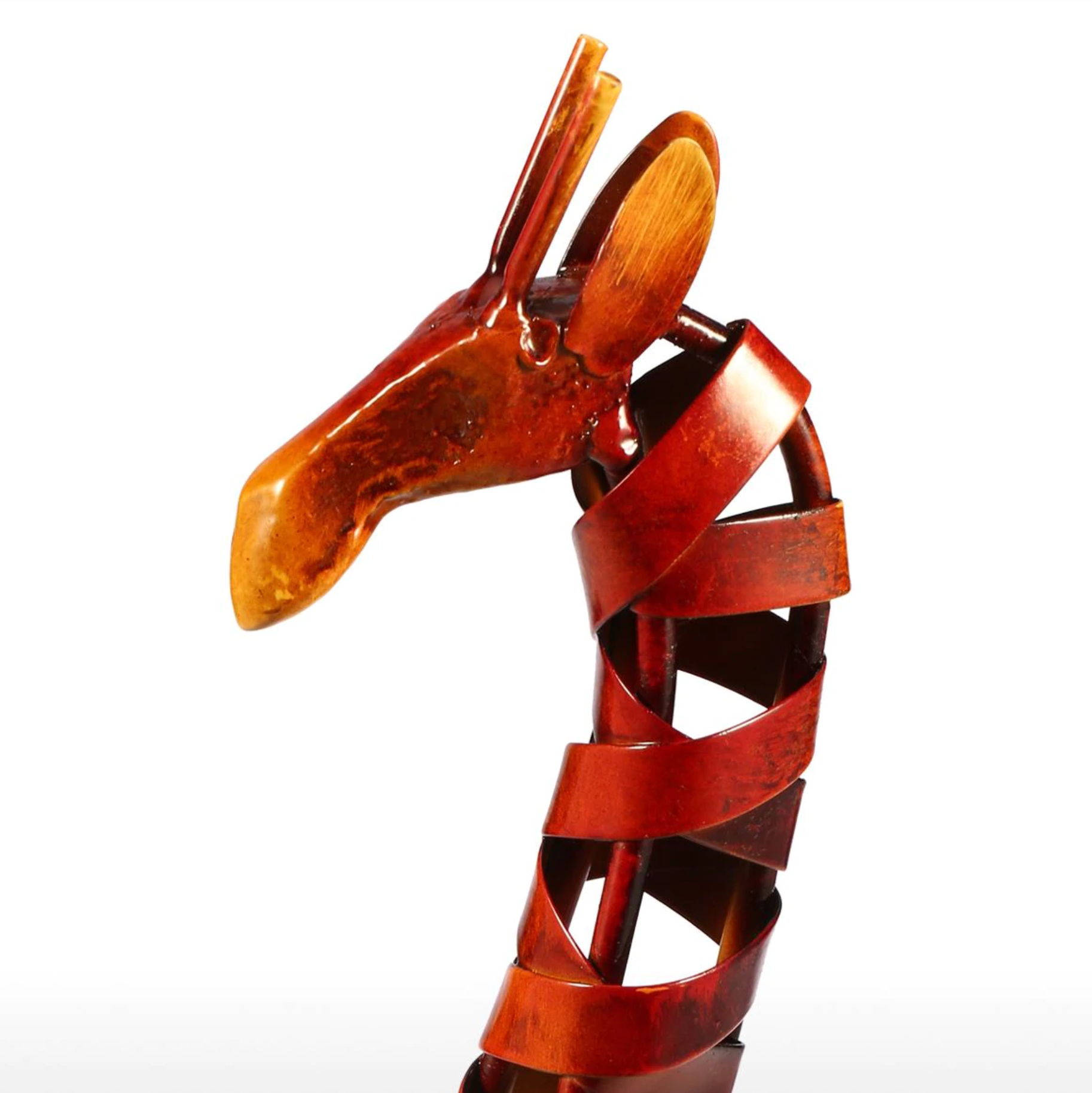 Maputo Iron Giraffe Figurine