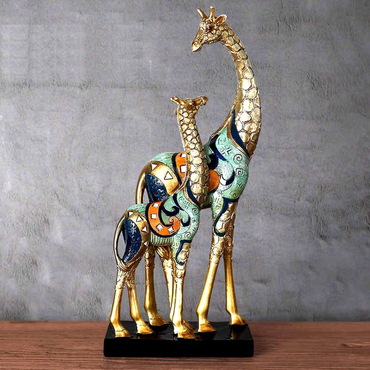 Oriental Giraffe Figurine