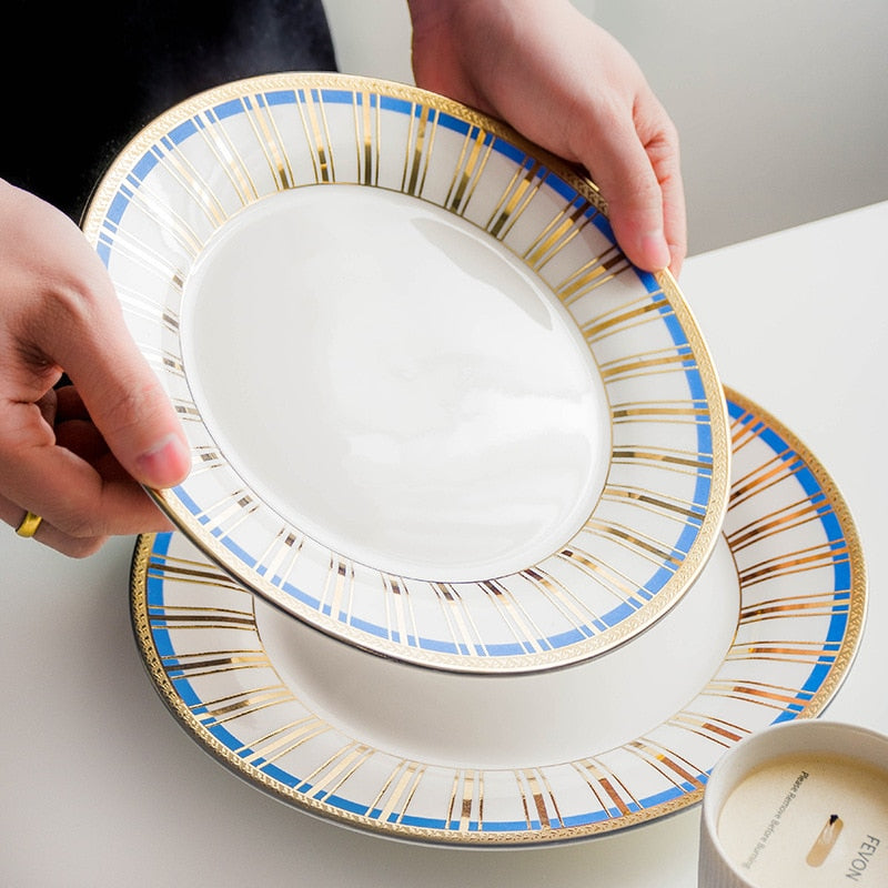 Abstract Nordic Porcelain Plate