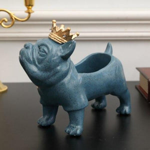 Royal Pug Storage Figurine
