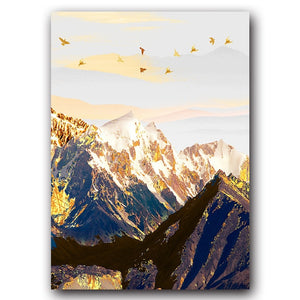 Golden Mountain Canvas