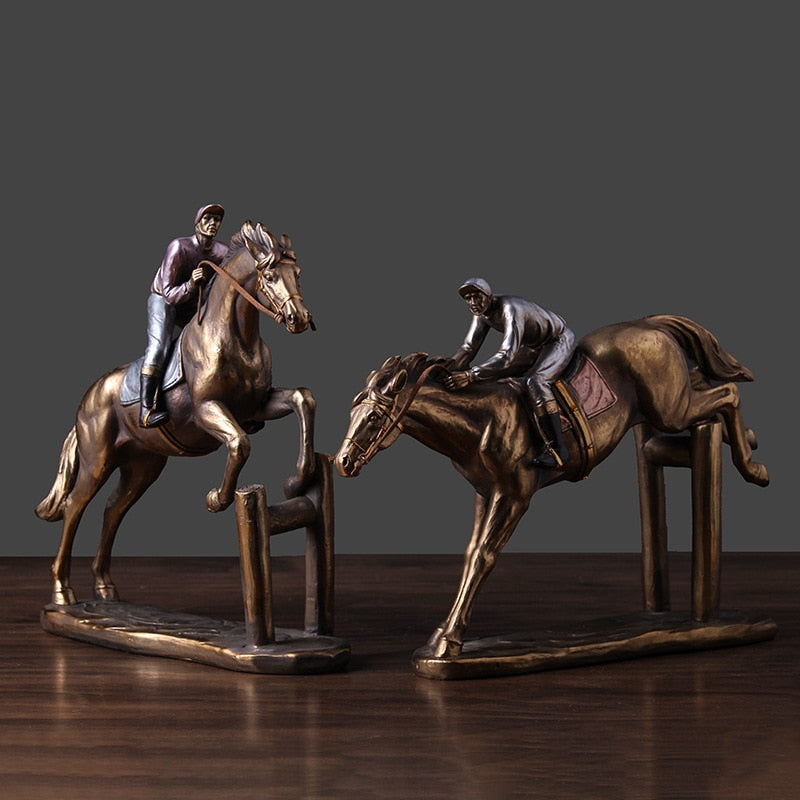 Rustic Horseman Figurine