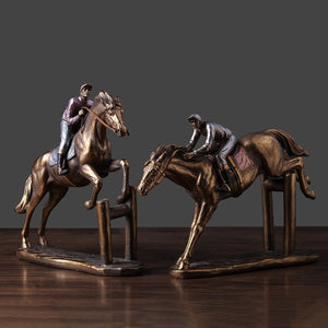 Rustic Horseman Figurine