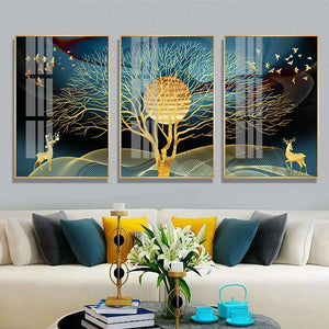 Golden Tree of Life Canvas