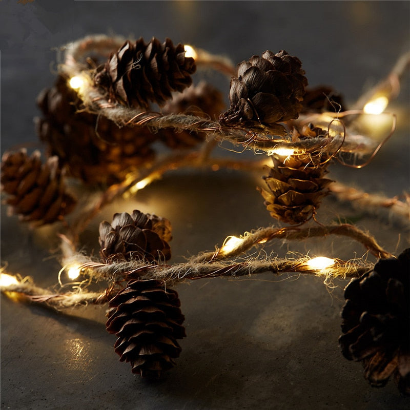 Easter Pine Cones LED String