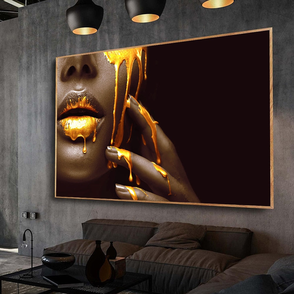 The Golden Woman Canvas
