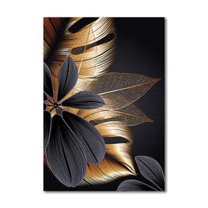 Contrasting Leafes Canvas