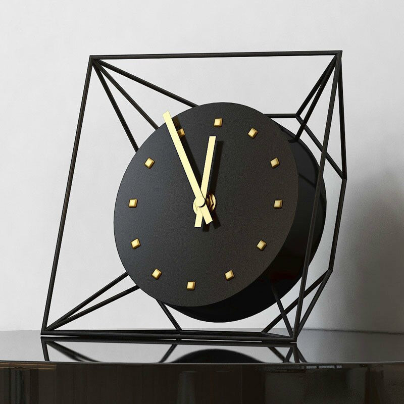 Vintage Iron Quartz Clock