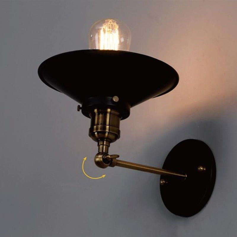 Modern Industrial Brass Wall Lamp