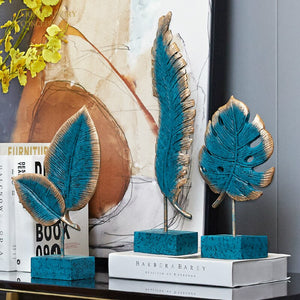 Royal Blue Leaf Figurine Collection