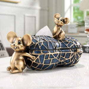 Playful Mouse Tissue Box