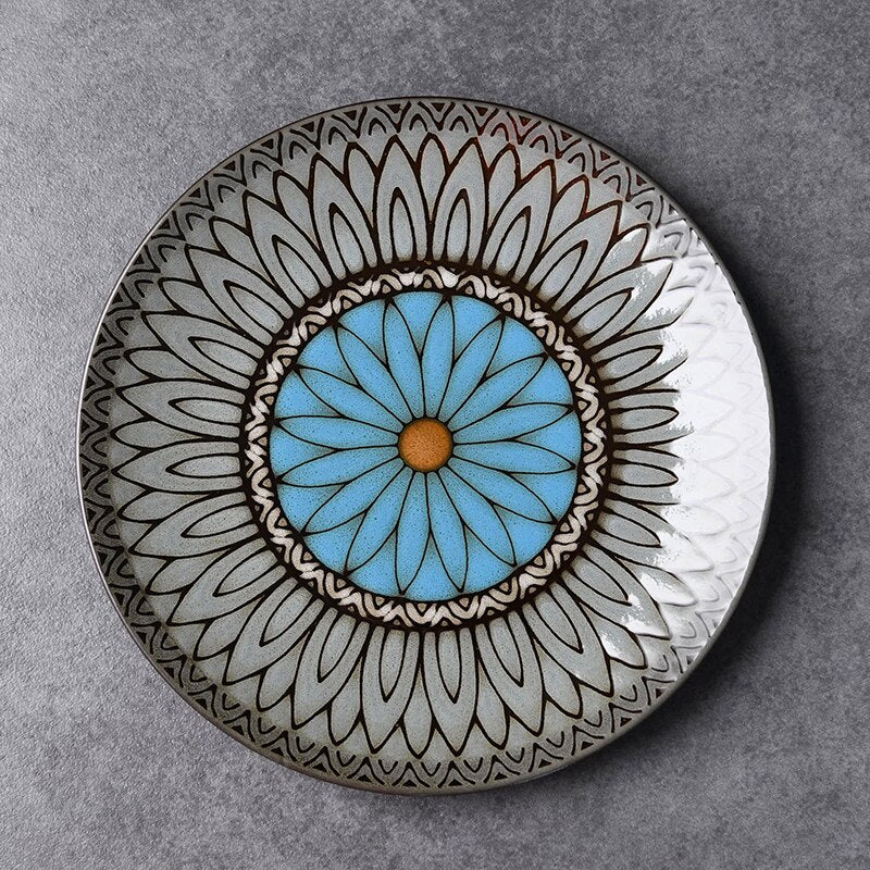 Cascaya Hand-Painted Flower Plate
