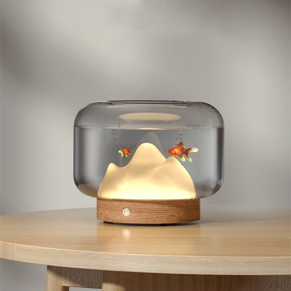 Creative Mountain Lamp Aquarium