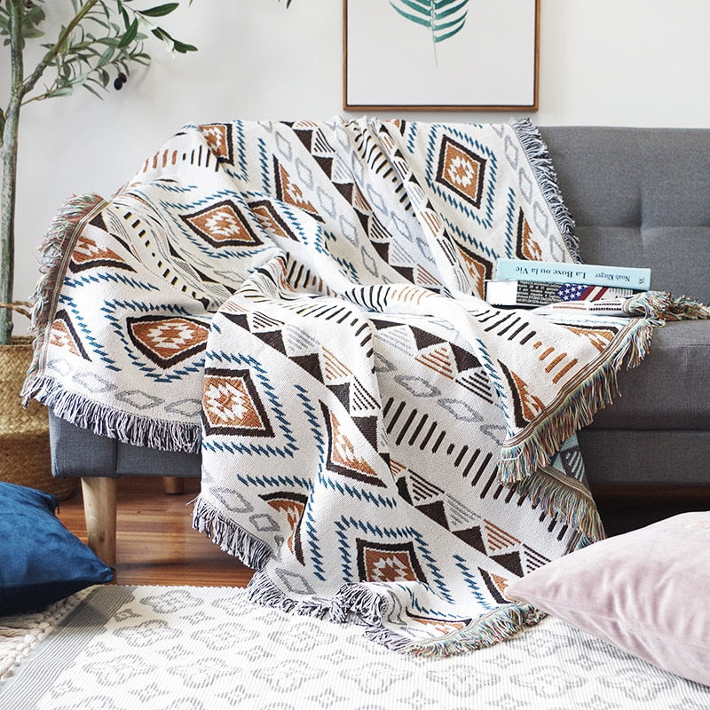 Brasøn Bohemian Knitted Lounge Blanket